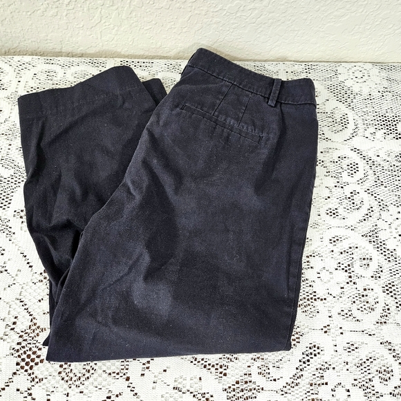 Talbots Perfect Skimmer Black Capris - Picture 1 of 7